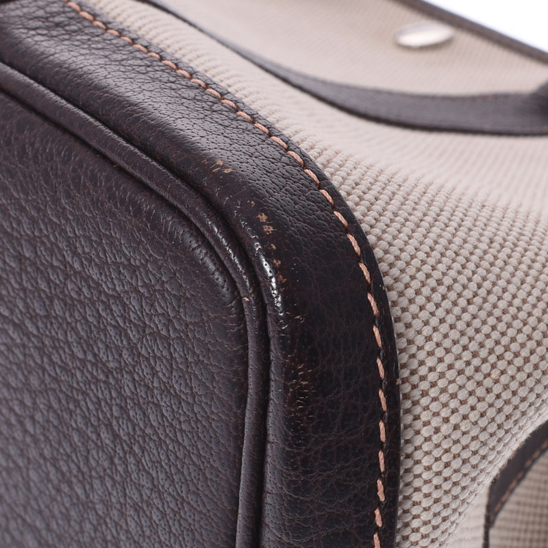 HERMES Hermes Garden Party TPM Maron □ H engraved (around 2004) Ladies canvas handbag AB rank used Ginzo