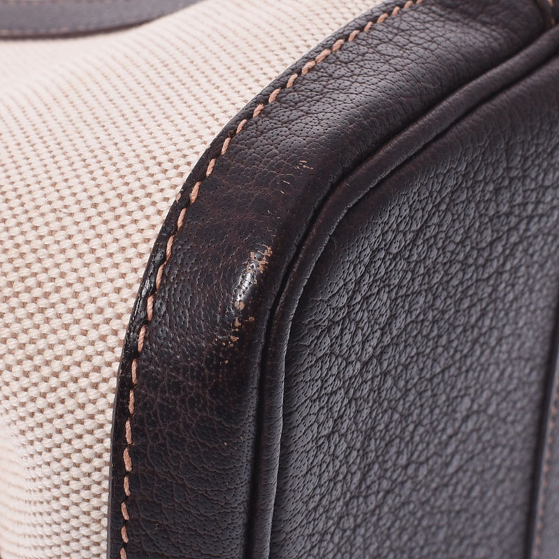 HERMES Hermes Garden Party TPM Maron □ H engraved (around 2004) Ladies canvas handbag AB rank used Ginzo