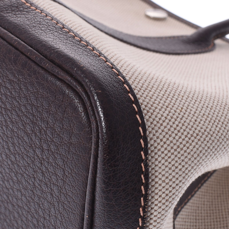 HERMES Hermes Garden Party TPM Maron □ H engraved (around 2004) Ladies canvas handbag AB rank used Ginzo