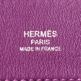 HERMES Hermes Aline Anemone Silver metal D -engraved (around 2019) Unisex Swift Shoulder Bag AB Rank Used Ginzo