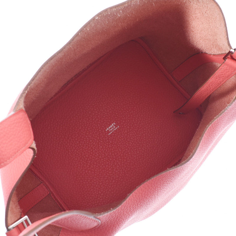 HERMES Hermes Picotan Lock MM Rose Jaipur Silver Bracket □ P engraved (around 2012) Ladies Toryon Lemance Handbag A Rank Used Ginzo