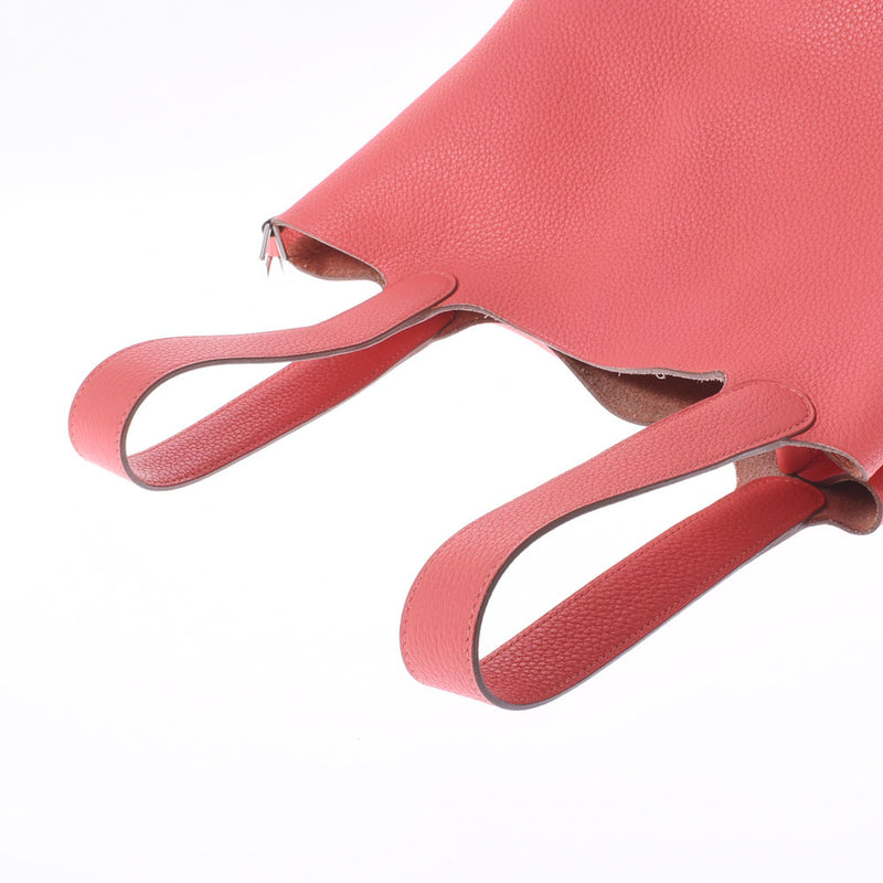 HERMES Hermes Picotan Lock MM Rose Jaipur Silver Bracket □ P engraved (around 2012) Ladies Toryon Lemance Handbag A Rank Used Ginzo