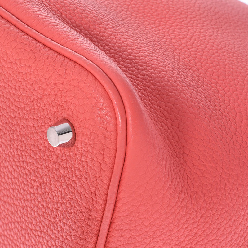 HERMES Hermes Picotan Lock MM Rose Jaipur Silver Bracket □ P engraved (around 2012) Ladies Toryon Lemance Handbag A Rank Used Ginzo