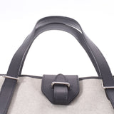 HERMES Hermes Jumping Cabas Gray Silver Bracket □ K engraved (around 2007) Unisex canvas calf tote bag A rank used Ginzo