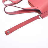 HERMES エルメス ピコタンロック MM ブーゲンビリア(赤系） シルバー金具 □N刻印(2010年頃) レディース トリヨンクレマンス ハンドバッグ Bランク 中古 銀蔵