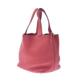 HERMES エルメス ピコタンロック MM ブーゲンビリア(赤系） シルバー金具 □N刻印(2010年頃) レディース トリヨンクレマンス ハンドバッグ Bランク 中古 銀蔵