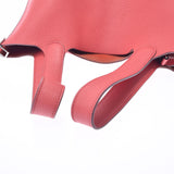 HERMES エルメス ピコタンロック MM ブーゲンビリア(赤系） シルバー金具 □N刻印(2010年頃) レディース トリヨンクレマンス ハンドバッグ Bランク 中古 銀蔵