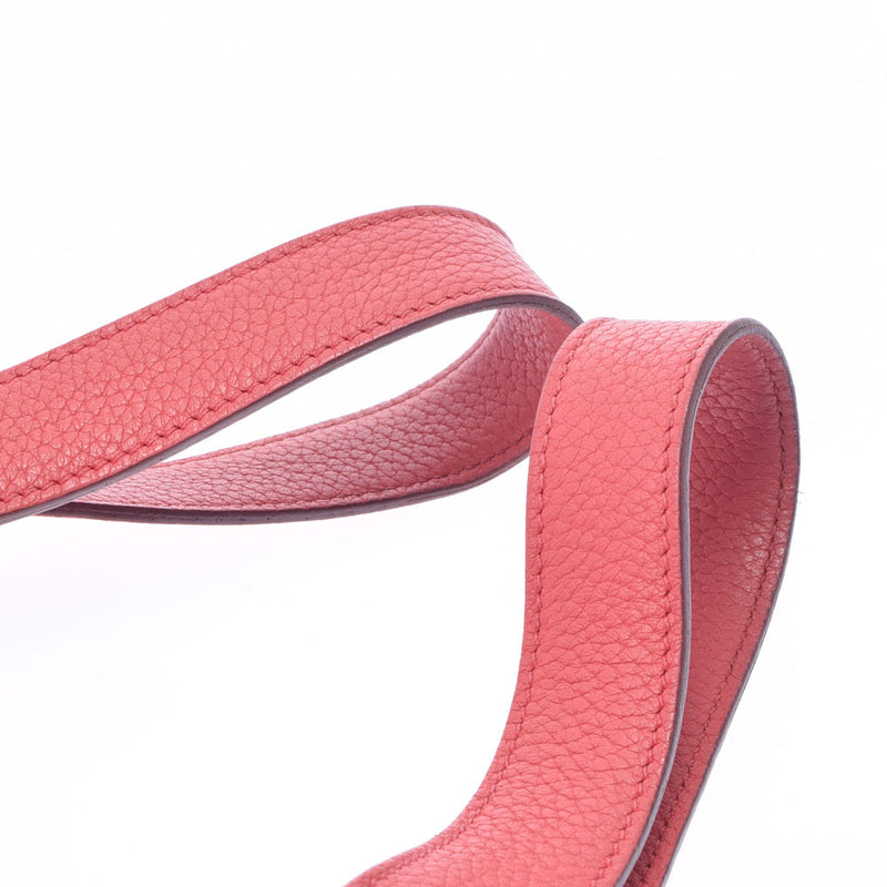 HERMES エルメス ピコタンロック MM ブーゲンビリア(赤系） シルバー金具 □N刻印(2010年頃) レディース トリヨンクレマンス ハンドバッグ Bランク 中古 銀蔵