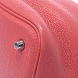 HERMES エルメス ピコタンロック MM ブーゲンビリア(赤系） シルバー金具 □N刻印(2010年頃) レディース トリヨンクレマンス ハンドバッグ Bランク 中古 銀蔵