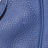 HERMES Hermes Victoria 35 Blue Blue Brightton Silver Bracket C engraved (around 2018) Unisex Toryon Lemance Handbag B Rank used Ginzo
