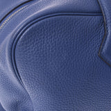 HERMES Hermes Victoria 35 Blue Blue Brightton Silver Bracket C engraved (around 2018) Unisex Toryon Lemance Handbag B Rank used Ginzo