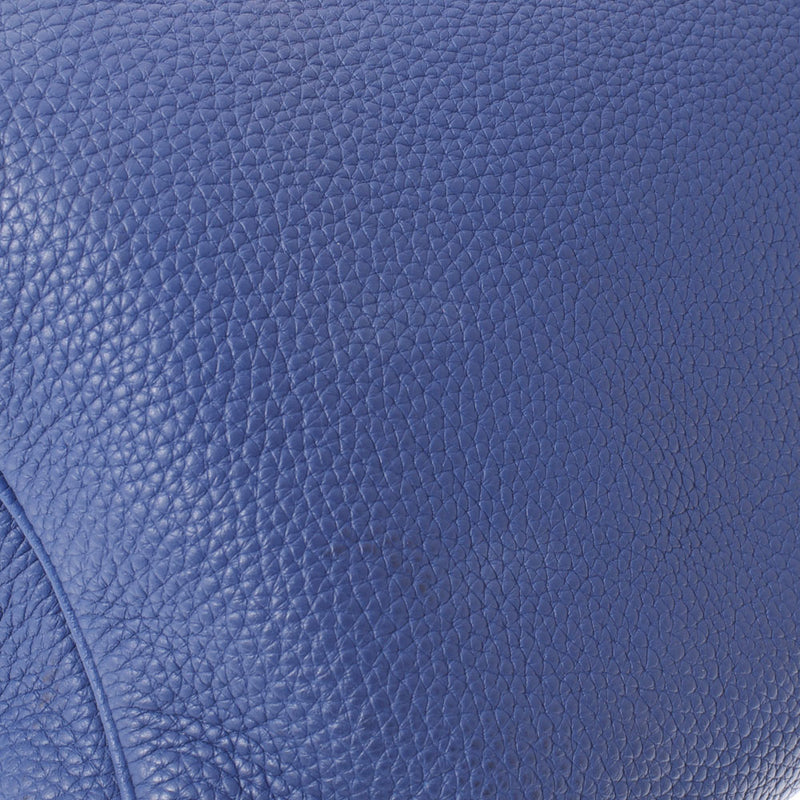 HERMES Hermes Victoria 35 Blue Blue Brightton Silver Bracket C engraved (around 2018) Unisex Toryon Lemance Handbag B Rank used Ginzo