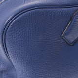 HERMES Hermes Victoria 35 Blue Blue Brightton Silver Bracket C engraved (around 2018) Unisex Toryon Lemance Handbag B Rank used Ginzo