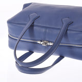 HERMES Hermes Victoria 35 Blue Blue Brightton Silver Bracket C engraved (around 2018) Unisex Toryon Lemance Handbag B Rank used Ginzo