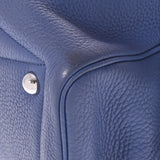 HERMES Hermes Victoria 35 Blue Blue Brightton Silver Bracket C engraved (around 2018) Unisex Toryon Lemance Handbag B Rank used Ginzo