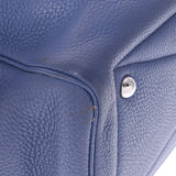 HERMES Hermes Victoria 35 Blue Blue Brightton Silver Bracket C engraved (around 2018) Unisex Toryon Lemance Handbag B Rank used Ginzo