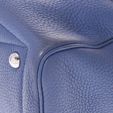 HERMES Hermes Victoria 35 Blue Blue Brightton Silver Bracket C engraved (around 2018) Unisex Toryon Lemance Handbag B Rank used Ginzo