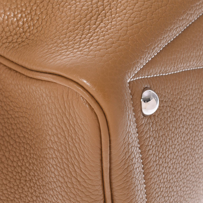 HERMES Hermes Victoria 35 Craft Silver Bracket □ Q -engraved (around 2013) Unisex Toryon Lemance Handbag A Rank Used Ginzo