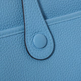 HERMES Hermes Evrin 3 PM Blue No Silver Bracket D (Around 2019) Ladies Toryon Lemance Shoulder Bag AB Rank Used Ginzo
