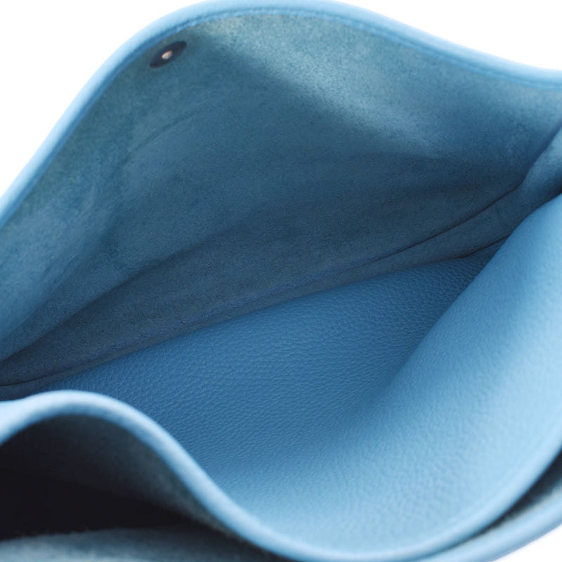 HERMES Hermes Evrin 3 PM Blue No Silver Bracket D (Around 2019) Ladies Toryon Lemance Shoulder Bag AB Rank Used Ginzo