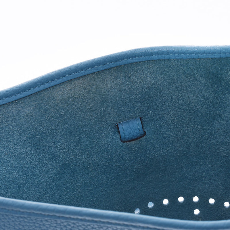HERMES Hermes Evrin 3 PM Blue No Silver Bracket D (Around 2019) Ladies Toryon Lemance Shoulder Bag AB Rank Used Ginzo