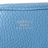 HERMES Hermes Evrin 3 PM Blue No Silver Bracket D (Around 2019) Ladies Toryon Lemance Shoulder Bag AB Rank Used Ginzo