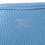 HERMES Hermes Evrin 3 PM Blue No Silver Bracket D (Around 2019) Ladies Toryon Lemance Shoulder Bag AB Rank Used Ginzo