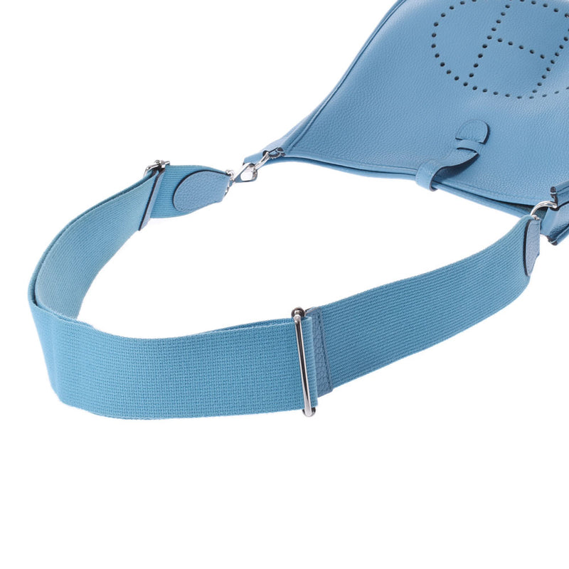 HERMES Hermes Evrin 3 PM Blue No Silver Bracket D (Around 2019) Ladies Toryon Lemance Shoulder Bag AB Rank Used Ginzo