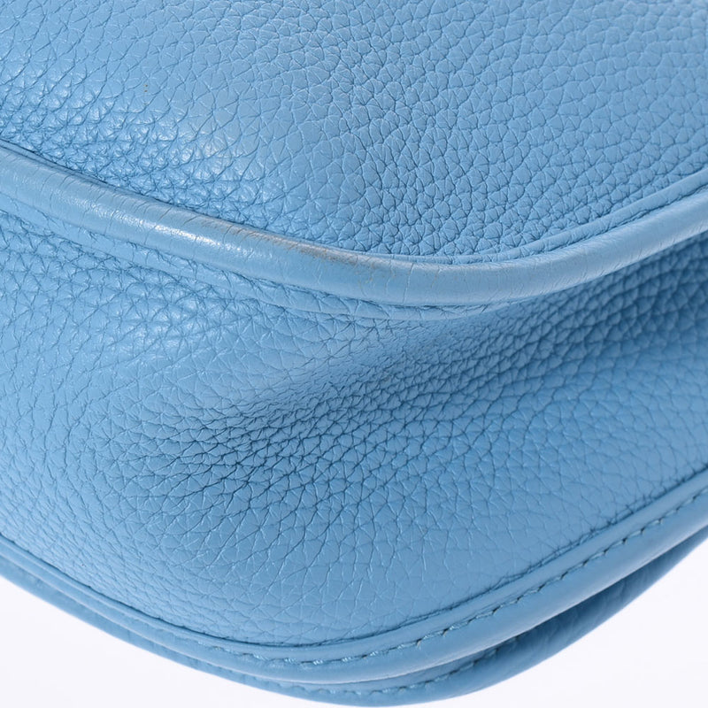 HERMES Hermes Evrin 3 PM Blue No Silver Bracket D (Around 2019) Ladies Toryon Lemance Shoulder Bag AB Rank Used Ginzo
