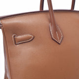 HERMES エルメス バーキン 35 ゴールド ゴールド金具 ○X刻印(1994年頃) ユニセックス クシュベル ハンドバッグ Bランク 中古 銀蔵