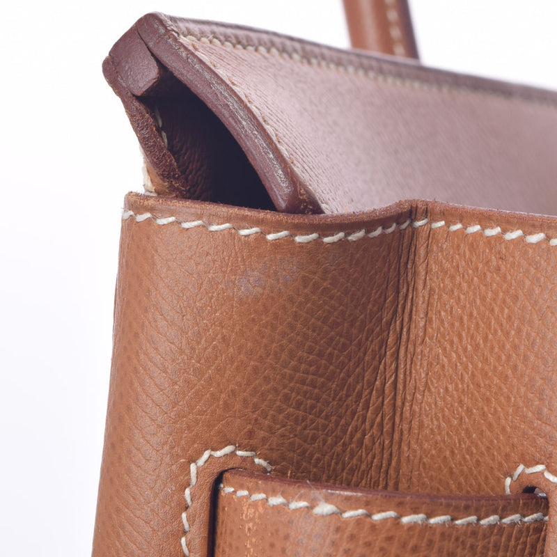 HERMES エルメス バーキン 35 ゴールド ゴールド金具 ○X刻印(1994年頃) ユニセックス クシュベル ハンドバッグ Bランク 中古 銀蔵