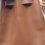 HERMES エルメス バーキン 35 ゴールド ゴールド金具 ○X刻印(1994年頃) ユニセックス クシュベル ハンドバッグ Bランク 中古 銀蔵