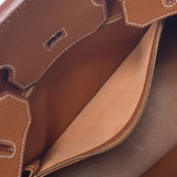 HERMES エルメス バーキン 35 ゴールド ゴールド金具 ○X刻印(1994年頃) ユニセックス クシュベル ハンドバッグ Bランク 中古 銀蔵