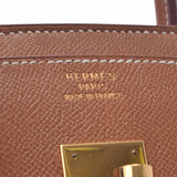 HERMES エルメス バーキン 35 ゴールド ゴールド金具 ○X刻印(1994年頃) ユニセックス クシュベル ハンドバッグ Bランク 中古 銀蔵