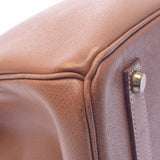 HERMES エルメス バーキン 35 ゴールド ゴールド金具 ○X刻印(1994年頃) ユニセックス クシュベル ハンドバッグ Bランク 中古 銀蔵