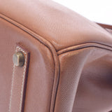 HERMES エルメス バーキン 35 ゴールド ゴールド金具 ○X刻印(1994年頃) ユニセックス クシュベル ハンドバッグ Bランク 中古 銀蔵