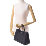 爱马仕爱马仕花园派对TPM黑色银支z雕刻（大约2021年）女士Negonda手提包新金佐