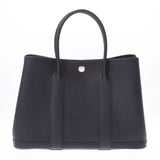 爱马仕爱马仕花园派对TPM黑色银支z雕刻（大约2021年）女士Negonda手提包新金佐