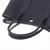 爱马仕爱马仕花园派对TPM黑色银支z雕刻（大约2021年）女士Negonda手提包新金佐