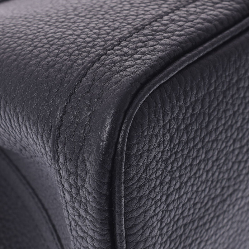 爱马仕爱马仕花园派对TPM黑色银支z雕刻（大约2021年）女士Negonda手提包新金佐