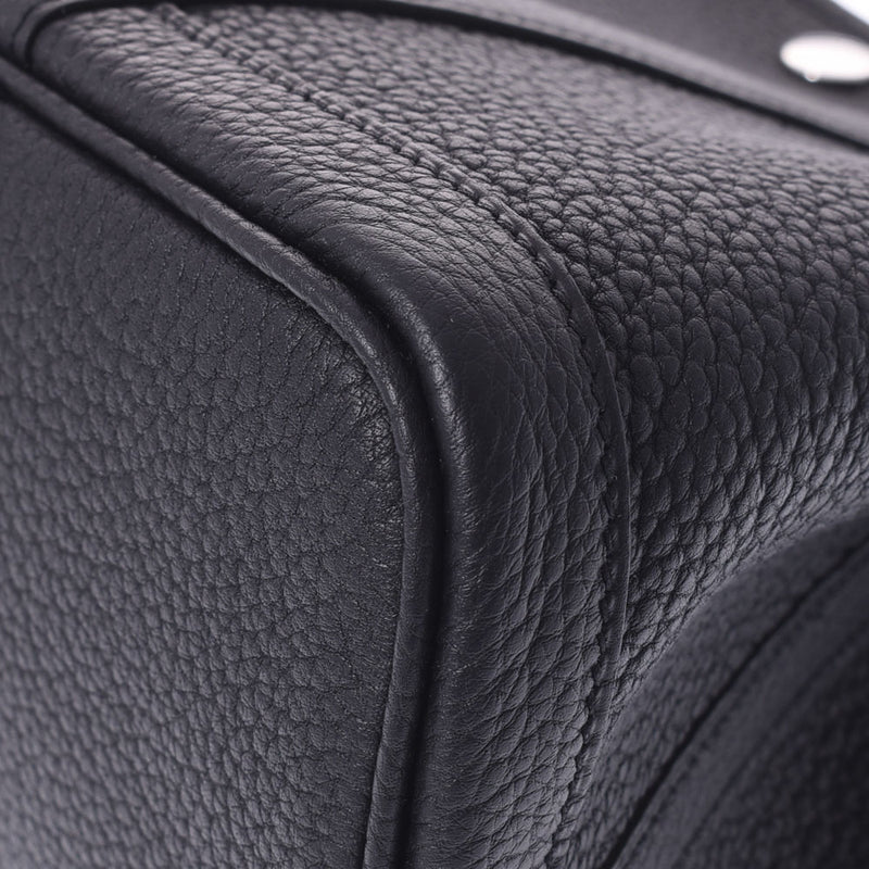 爱马仕爱马仕花园派对TPM黑色银支z雕刻（大约2021年）女士Negonda手提包新金佐