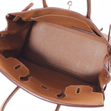 HERMES エルメス バーキン 30 ゴールド シルバー金具 □L刻印(2008年頃) レディース トゴ ハンドバッグ Aランク 中古 銀蔵