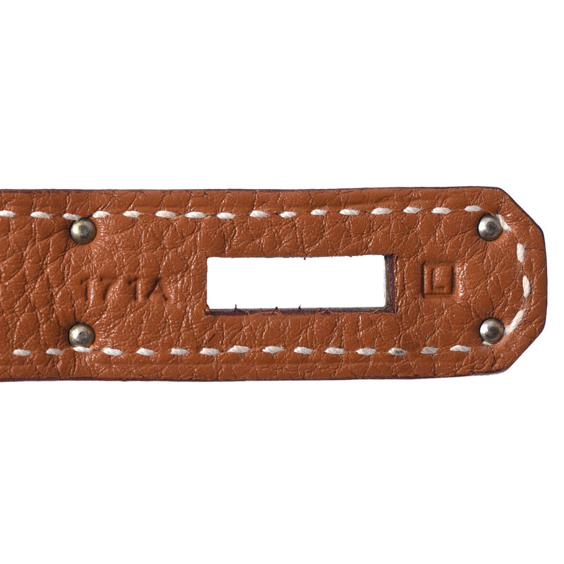 HERMES エルメス バーキン 30 ゴールド シルバー金具 □L刻印(2008年頃) レディース トゴ ハンドバッグ Aランク 中古 銀蔵