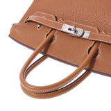 HERMES エルメス バーキン 30 ゴールド シルバー金具 □L刻印(2008年頃) レディース トゴ ハンドバッグ Aランク 中古 銀蔵