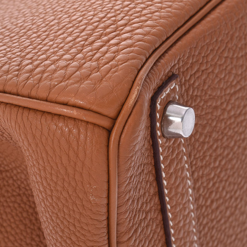 HERMES エルメス バーキン 30 ゴールド シルバー金具 □L刻印(2008年頃) レディース トゴ ハンドバッグ Aランク 中古 銀蔵