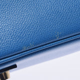 HERMES エルメス オータクロア 32 ブルーフランス ゴールド金具 □H刻印(2004年頃)  レディース クシュベル ハンドバッグ Bランク 中古 銀蔵