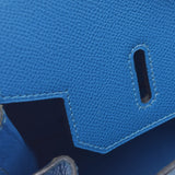 HERMES エルメス オータクロア 32 ブルーフランス ゴールド金具 □H刻印(2004年頃)  レディース クシュベル ハンドバッグ Bランク 中古 銀蔵