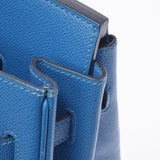 HERMES エルメス オータクロア 32 ブルーフランス ゴールド金具 □H刻印(2004年頃)  レディース クシュベル ハンドバッグ Bランク 中古 銀蔵