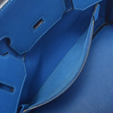 HERMES エルメス オータクロア 32 ブルーフランス ゴールド金具 □H刻印(2004年頃)  レディース クシュベル ハンドバッグ Bランク 中古 銀蔵