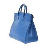 HERMES エルメス オータクロア 32 ブルーフランス ゴールド金具 □H刻印(2004年頃)  レディース クシュベル ハンドバッグ Bランク 中古 銀蔵